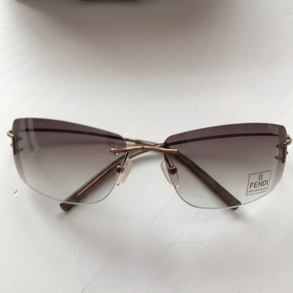 fendi rimless sunglasses